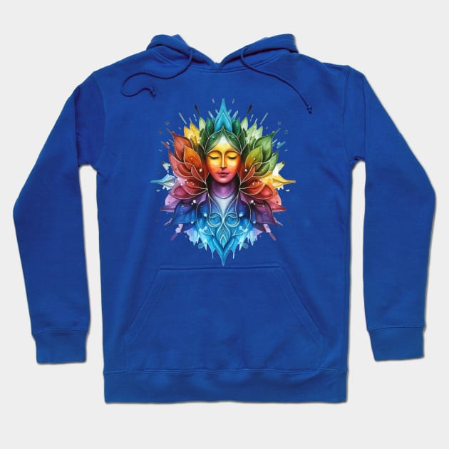 Spirituality Abstract Portrait Hoodie by byNIKA